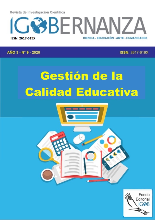 					Ver Vol. 2 Núm. 8 (2019): Gestión de la calidad educativa
				