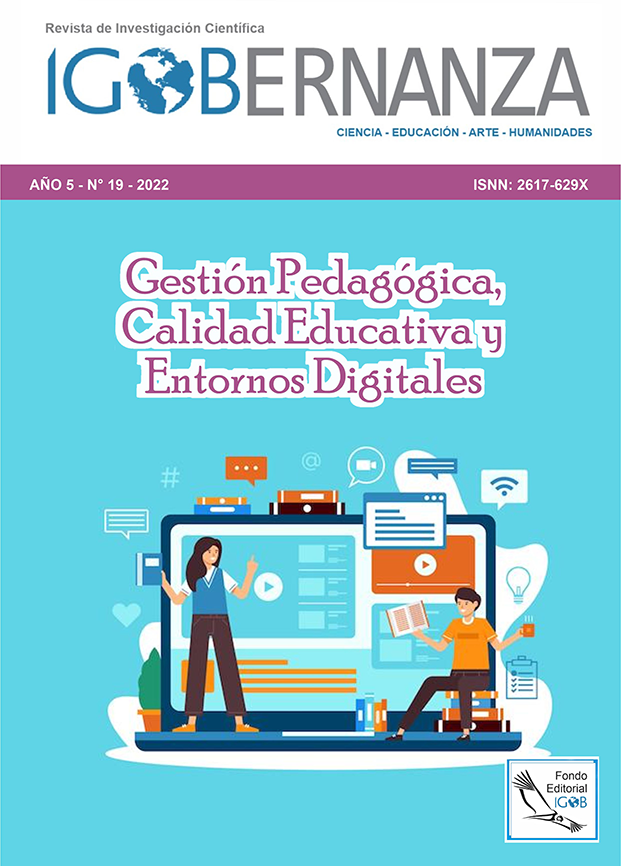 					Ver Vol. 5 Núm. 19 (2022): Gestión Pedagógica, Calidad Educativa y Entornos Digitales
				